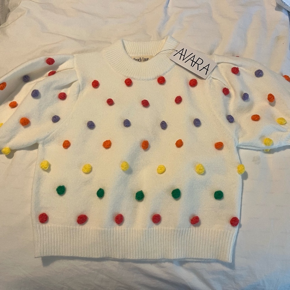 AVARA short sleeve sweater - Size Small